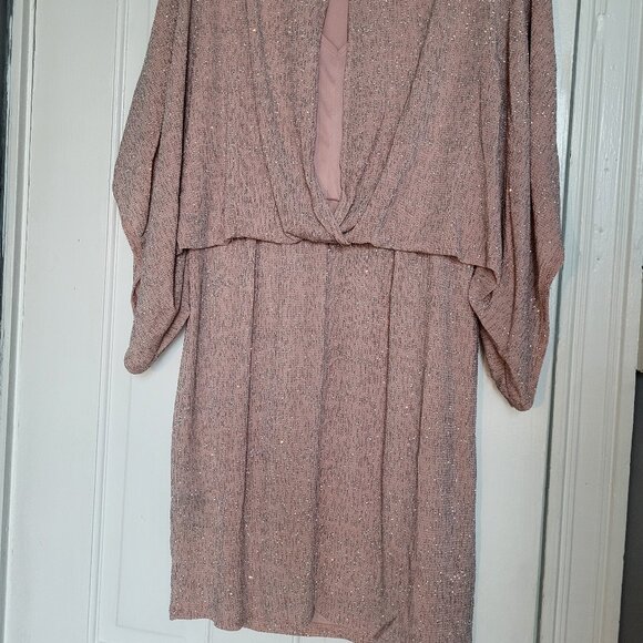 Pink Glitter Dress Size 14 - Picture 6 of 6